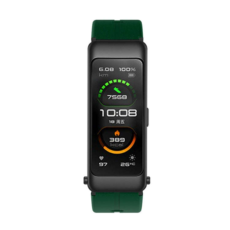 For Huawei TalkBand B6 Silicone Watch Band(Army Green)