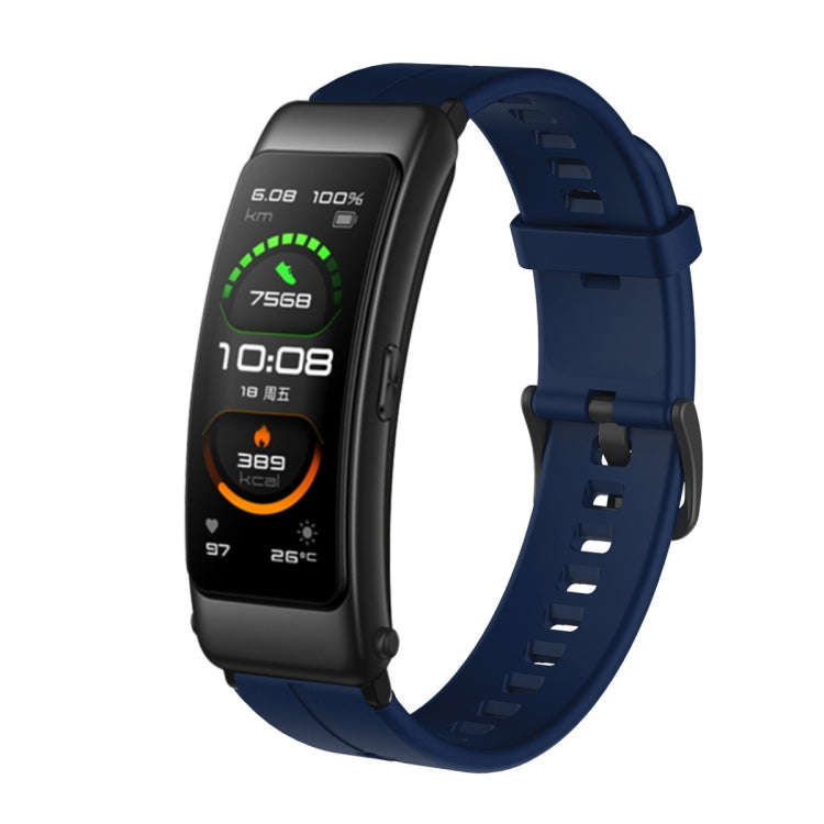For Huawei TalkBand B6 Silicone Watch Band(Dark Blue)