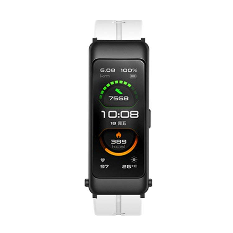 For Huawei TalkBand B6 Silicone Watch Band(White)