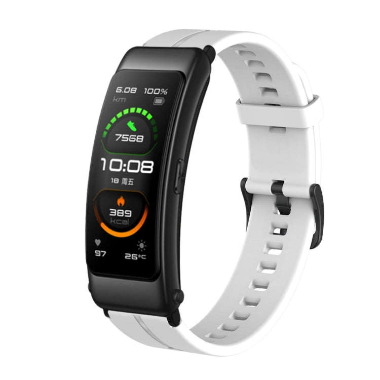 For Huawei TalkBand B6 Silicone Watch Band(White)