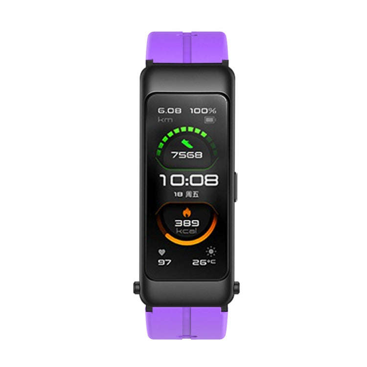 For Huawei TalkBand B6 Silicone Watch Band(Purple)