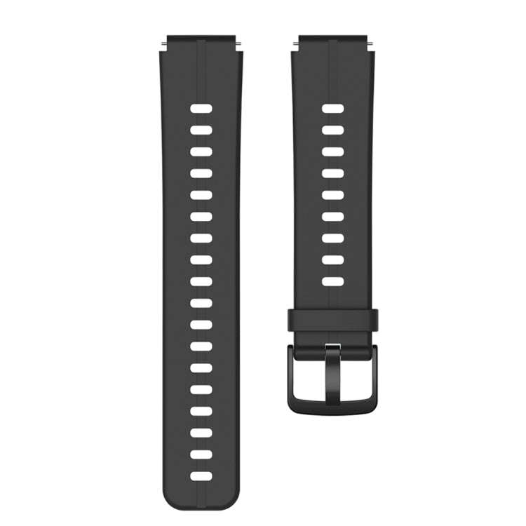 For Huawei TalkBand B6 Silicone Watch Band(Black)