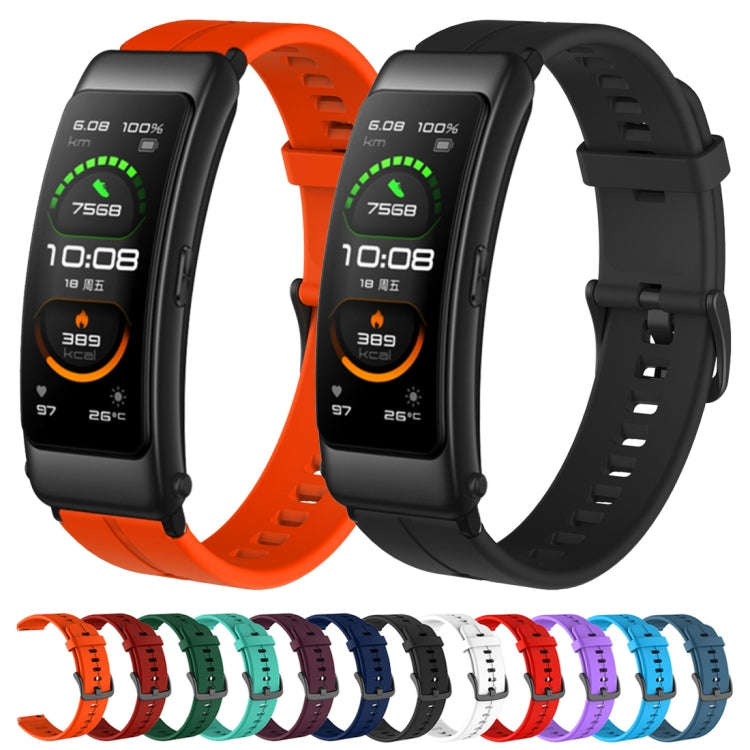 For Huawei TalkBand B6 Silicone Watch Band(Dark Blue)