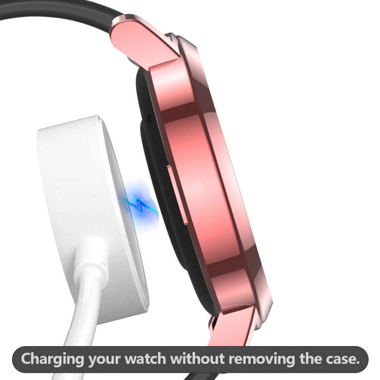 For Huawei Watch GT2 42mm 2 in 1  Tempered Glass Screen Protector + Fully Plating PC Case(Fink)