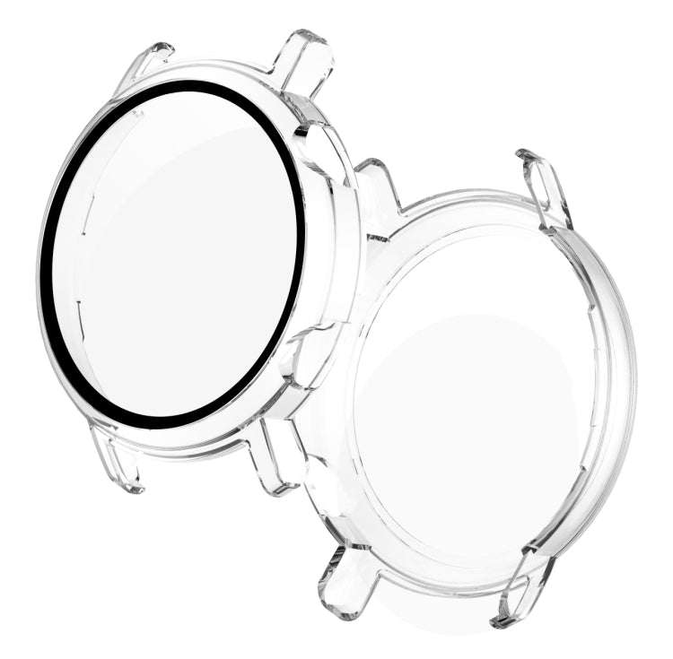 For Huawei Watch GT2 42mm 2 in 1  Tempered Glass Screen Protector + Fully Plating PC Case(Transpa...