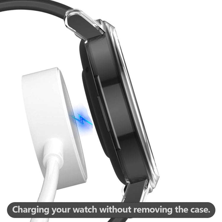 For Huawei Watch GT2 42mm 2 in 1  Tempered Glass Screen Protector + Fully Plating PC Case(Transpa...