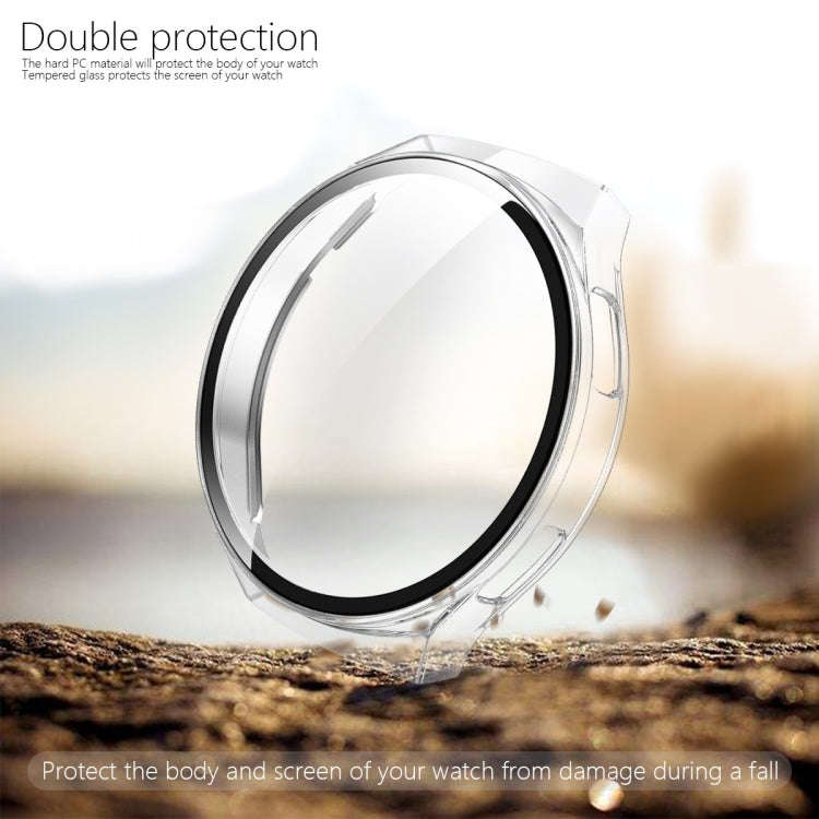 For Huawei Watch GT2e 2 in 1  Tempered Glass Screen Protector + Fully Plating PC Case(Transparent)