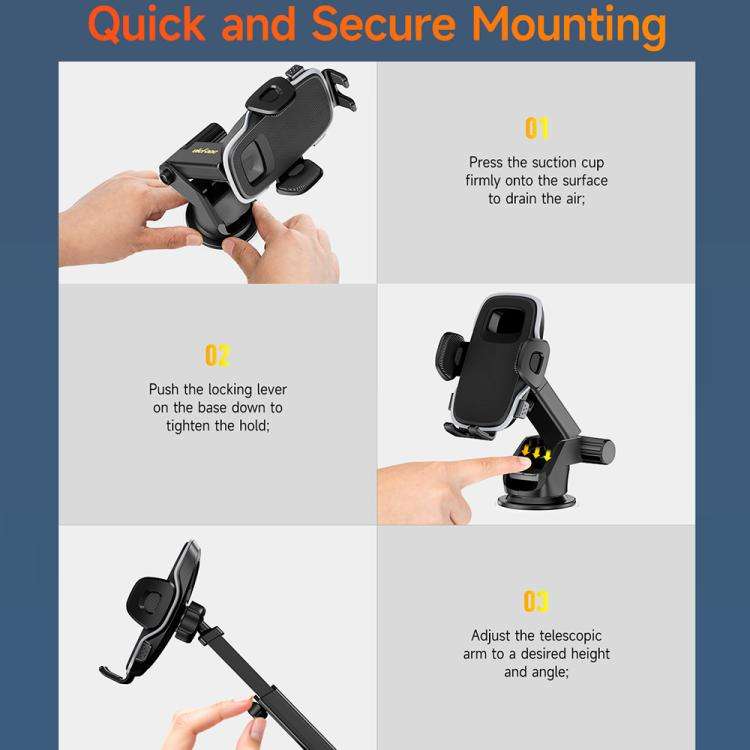 Ulefone UAN03 Armor Mount Car / Desktop Phone Holder, Standard Model(Black)