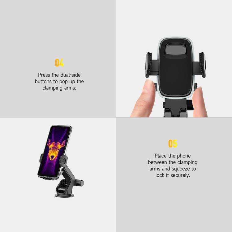 Ulefone UAN04 Armor Mount Car / Desktop Phone Holder, Enhanced Model(Black)