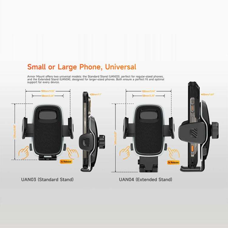 Ulefone UAN04 Armor Mount Car / Desktop Phone Holder, Enhanced Model(Black)