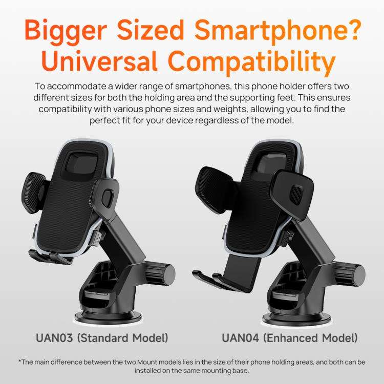 Ulefone UAN04 Armor Mount Car / Desktop Phone Holder, Enhanced Model(Black)