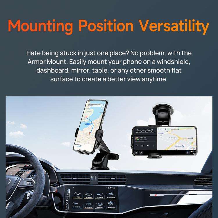 Ulefone UAN04 Armor Mount Car / Desktop Phone Holder, Enhanced Model(Black)