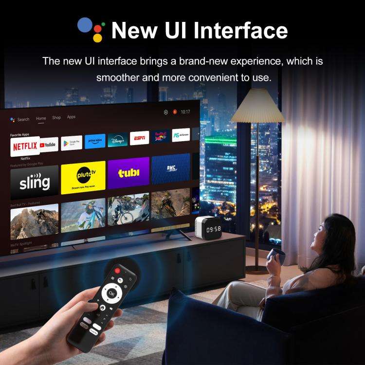 H96Max 8K UHD Android 14 Smart TV Box with Remote Control, 2GB+16GB, Allwinner H728 Octa-Core(UK ...