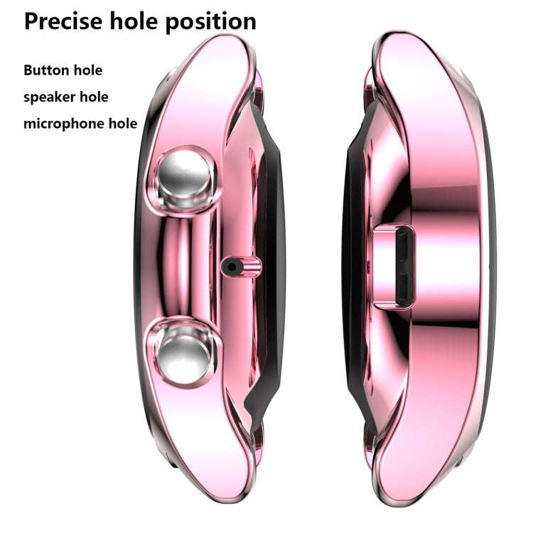 For Samsung Galaxy Watch 3 41mm Electroplating Hollow Half-pack TPU Protective Case(Fink)