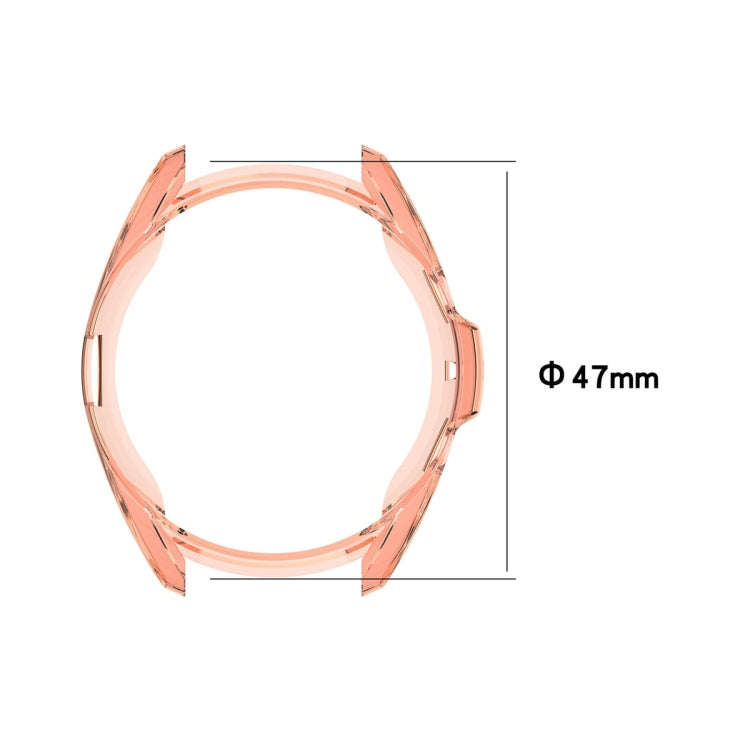 For Samsung Galaxy Watch 3 41mm Electroplating Hollow Half-pack TPU Protective Case(Silver)
