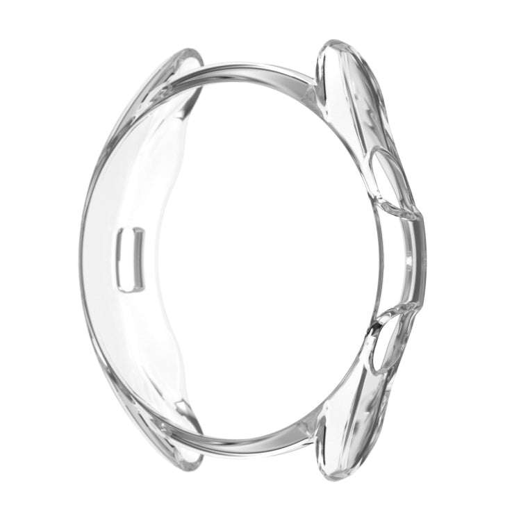 For Samsung Galaxy Watch 3 41mm Electroplating Hollow Half-pack TPU Protective Case(Transparent)