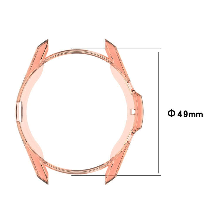 For Samsung Galaxy Watch 3 45mm Electroplating Hollow Half-pack TPU Protective Case(Silver)