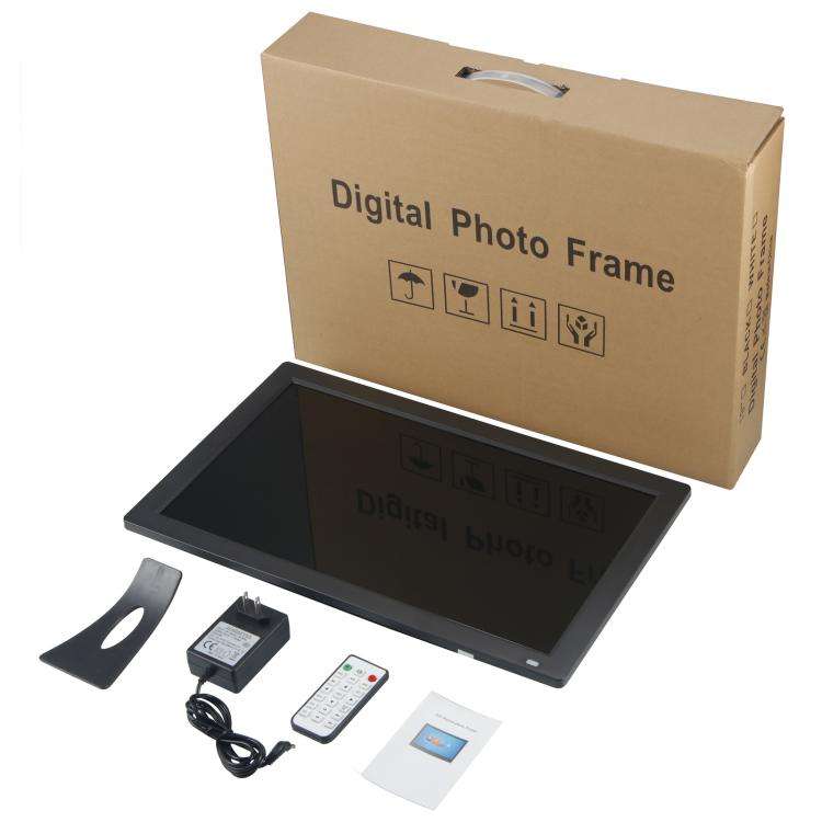XCLT1850 18.5 inch LED Display Digital Photo Frame, Plug Type:EU Plug(Black)
