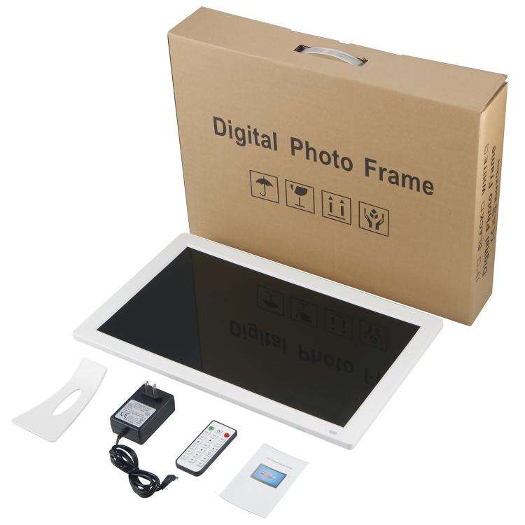 XCLT1850 18.5 inch LED Display Digital Photo Frame, Plug Type:UK Plug(White)