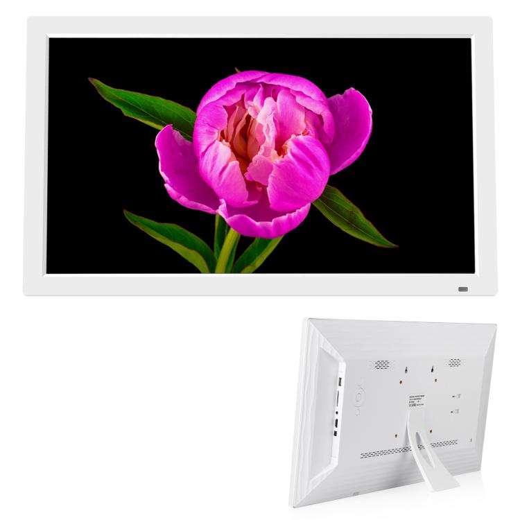 XCLT2150 21.5 inch LED Display Digital Photo Frame, Plug Type:EU Plug(White)