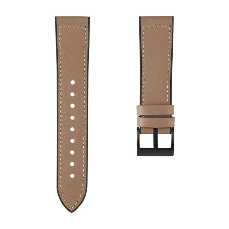 For Samsung Galaxy Watch 3 41mm TPU + Leather Watch Band(Grey)