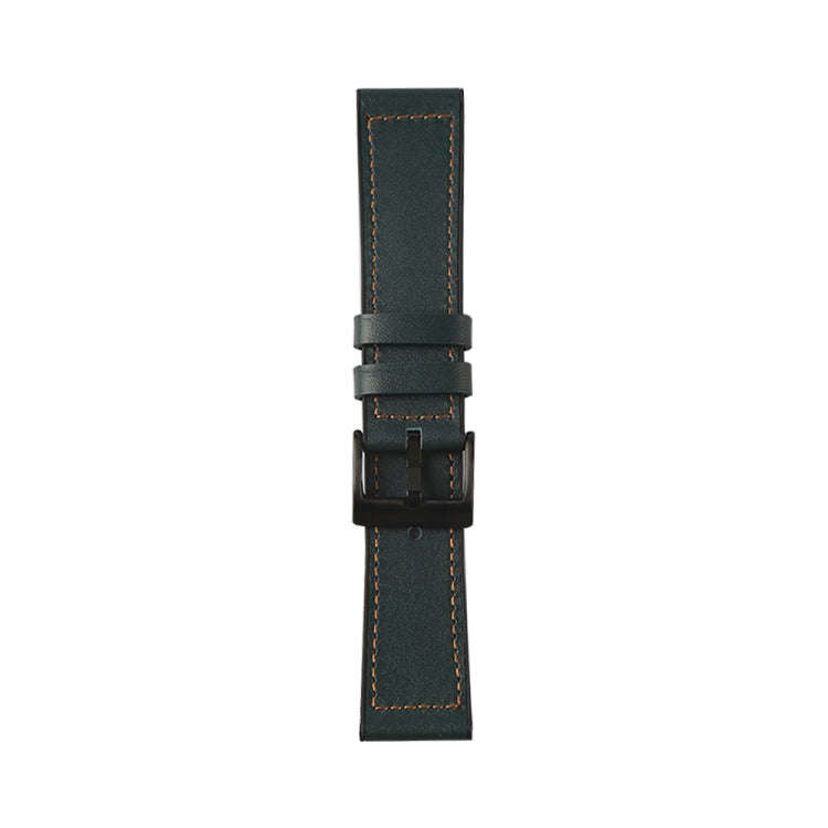 For Samsung Galaxy Watch 3 41mm TPU + Leather Watch Band(Green)