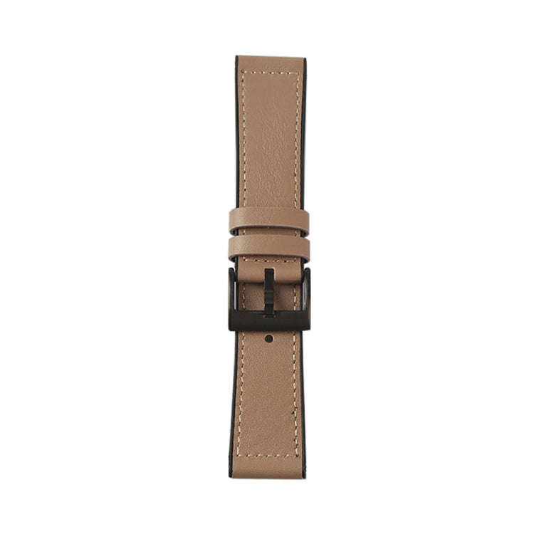 For Samsung Galaxy Watch 3 45mm TPU + Leather Watch Band(Grey)
