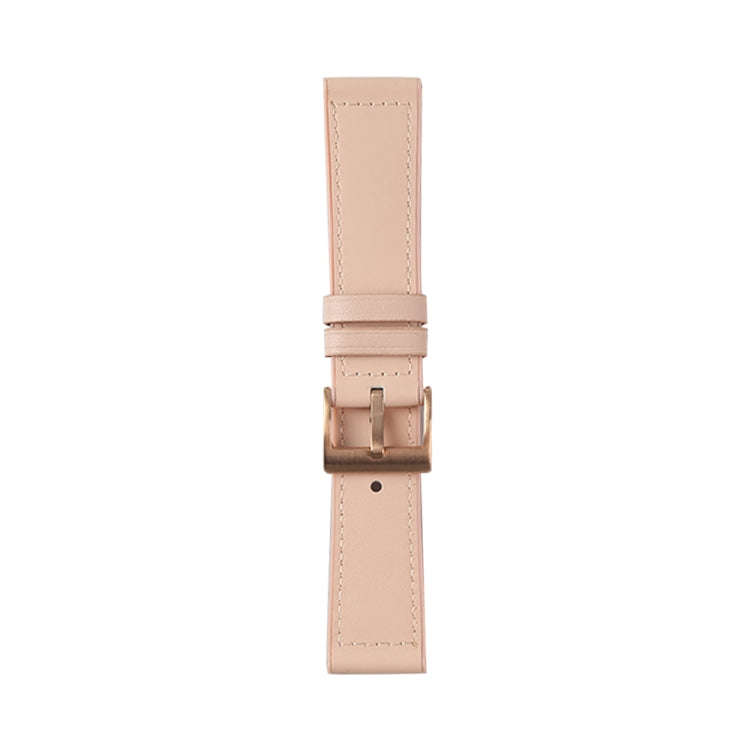 For Samsung Galaxy Watch 3 45mm TPU + Leather Watch Band(Light Pink)