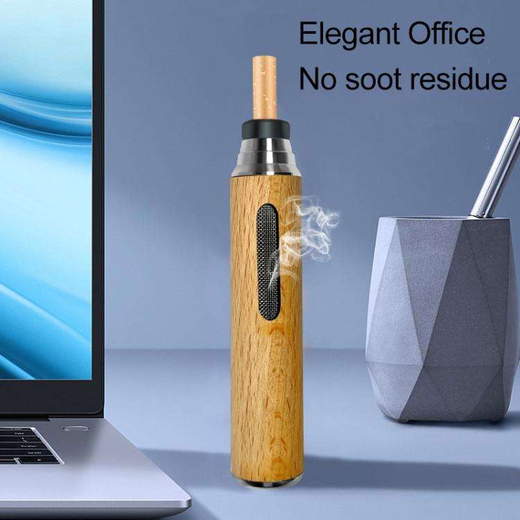Walnut Car Ashtray Portable Lazy Cigarette Holder