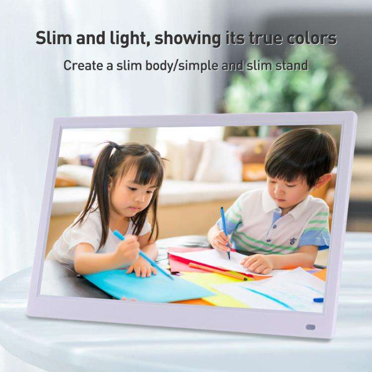 XCLT-1730 17.3 inch LED HD Screen WIFI Cloud Photo Frame with Stand, Plug:EU Plug(White)