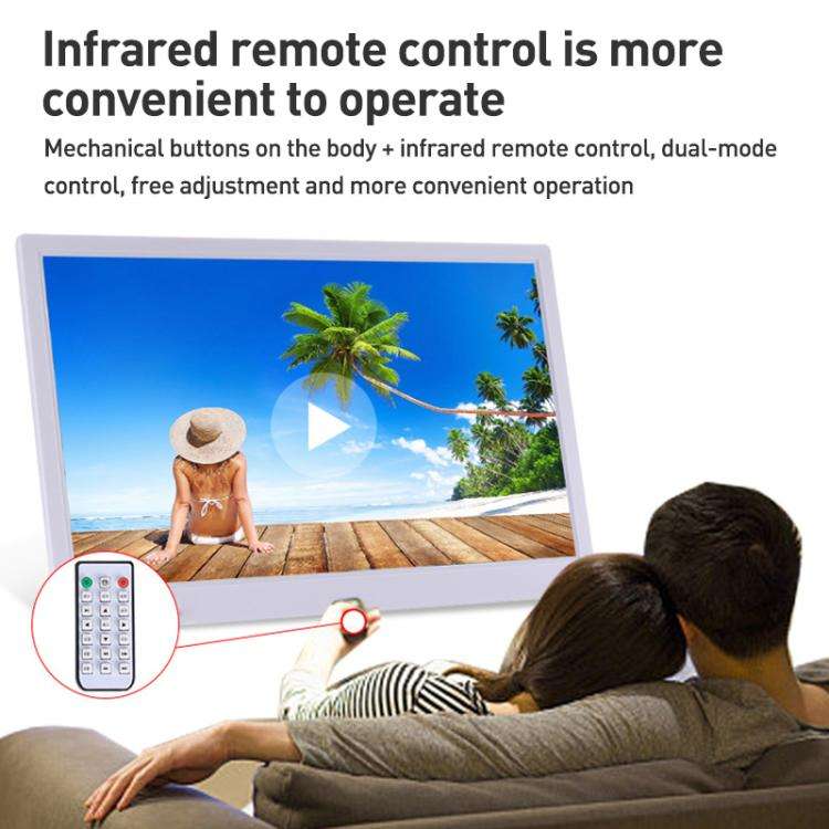 XCLT-1730 17.3 inch LED HD Screen WIFI Cloud Photo Frame with Stand, Plug:EU Plug(White)