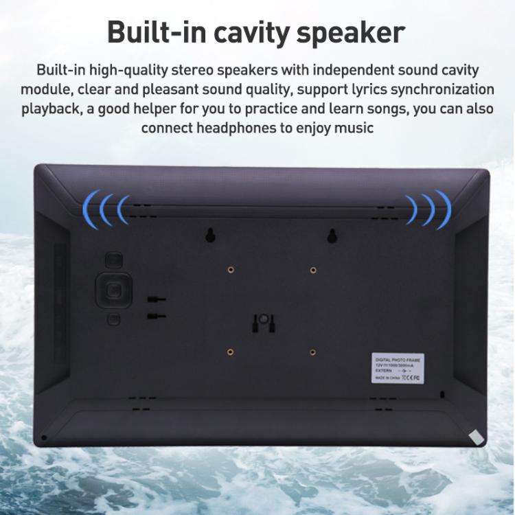 XCLT-1730 17.3 inch LED HD Screen WIFI Cloud Photo Frame with Stand, Plug:AU Plug(Black)