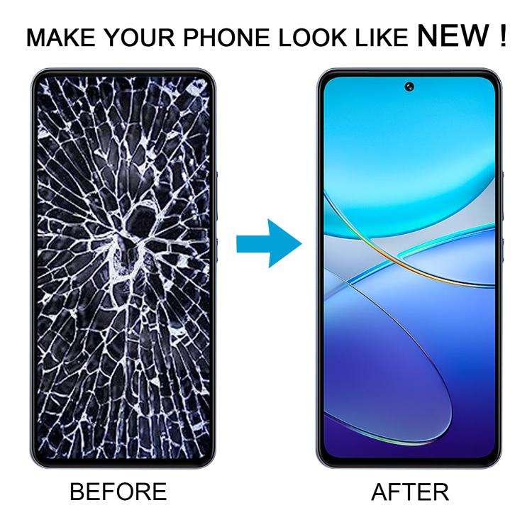 For vivo Y100 OLED LCD Screen with Digitizer Full Assembly with Fingerprint Identification