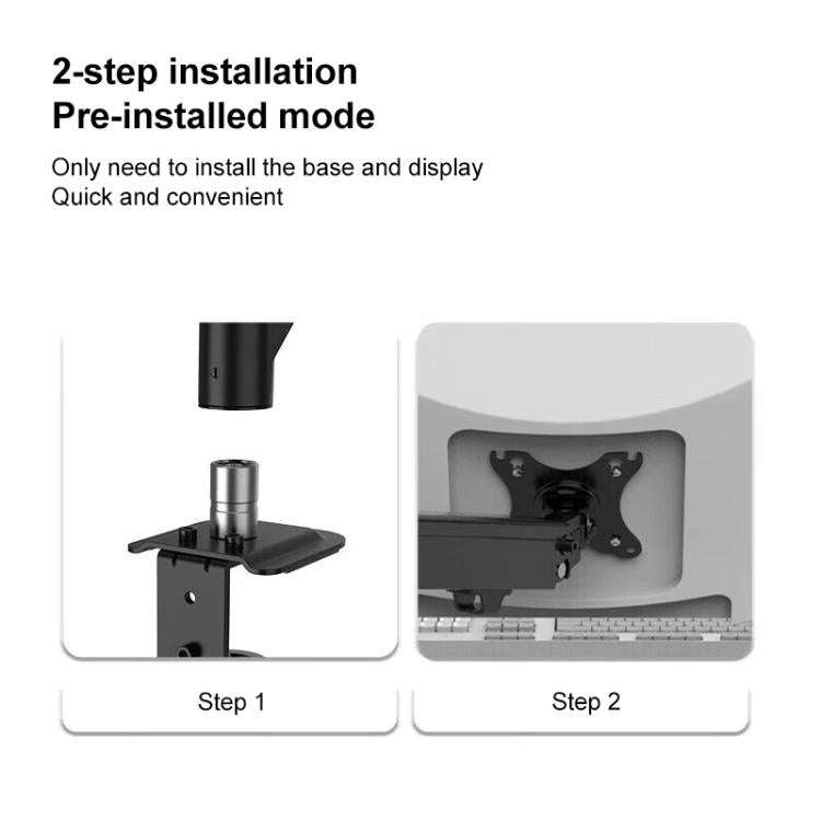 Lenovo Thinkplus ZJA4 Rotatable Lift Desktop Monitor Holder(Black)
