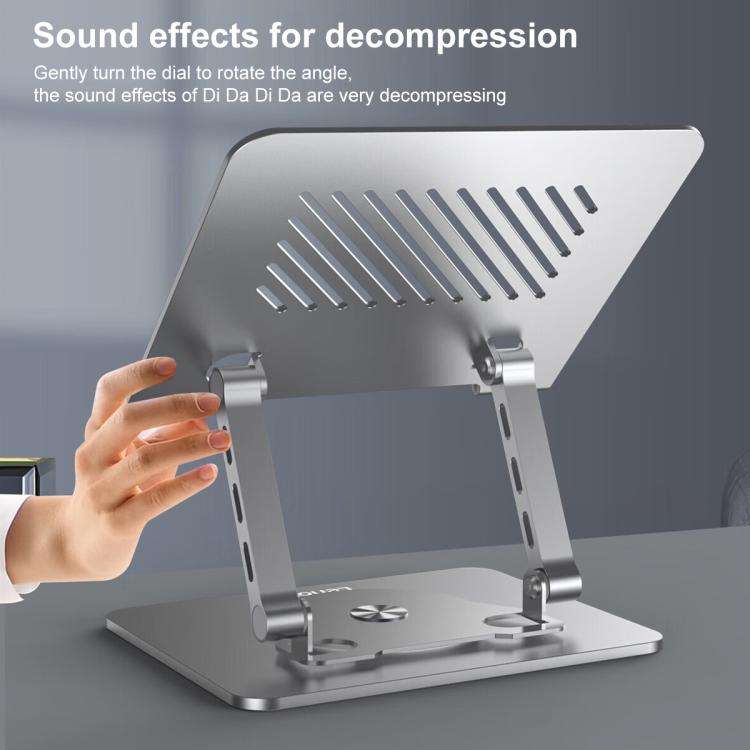 Lenovo Thinkplus ZJA7 360 Degree Rotating Laptop Heat Dissipation Metal Holder(Grey)