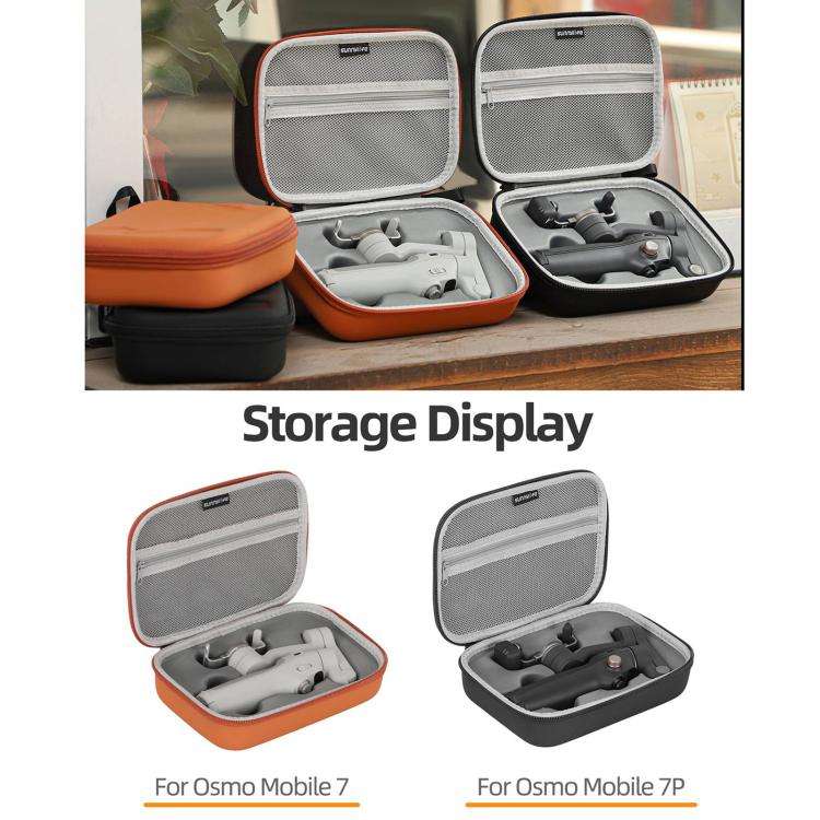 For DJI Osmo Mobile 7 Sunnylife Portable Carrying Case Mini Bag Handbag(Orange)