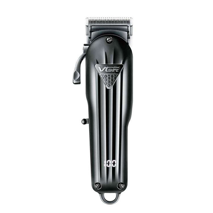 VGR VGR-282 4-gear Fine-tuning Digital Display USB Electric Hair Clipper(Black)