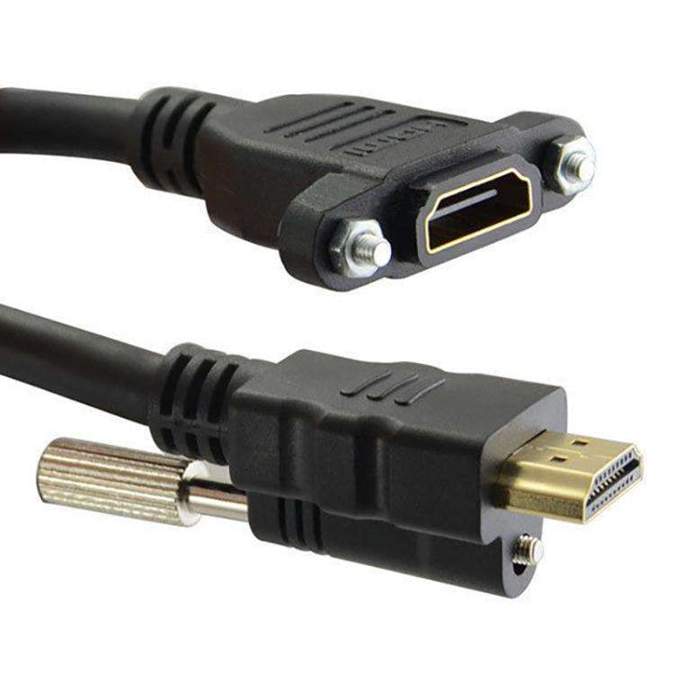 HDMI to HDMI Fixed Panel HD Extension Cable, Length: 1.5m(Black)