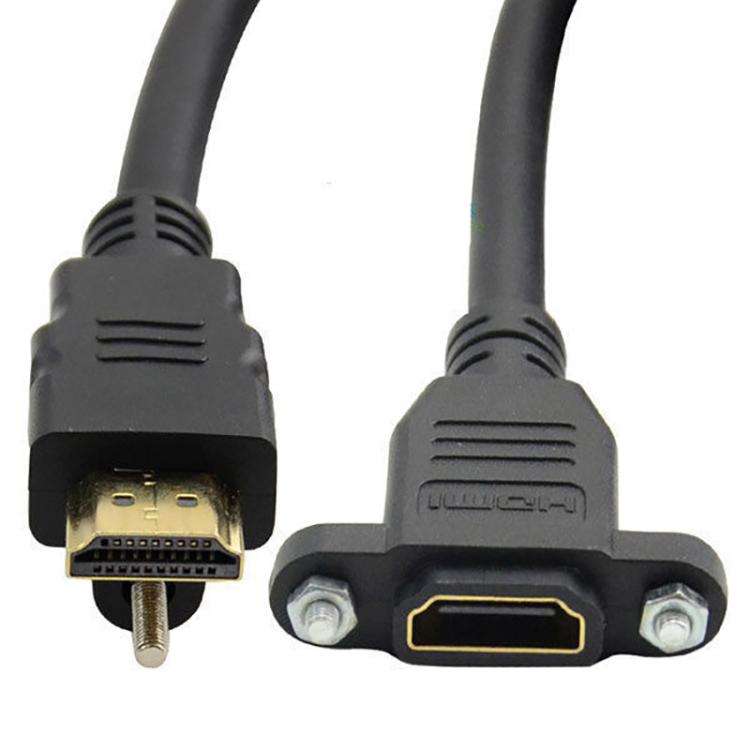 HDMI to HDMI Fixed Panel HD Extension Cable, Length: 1.5m(Black)