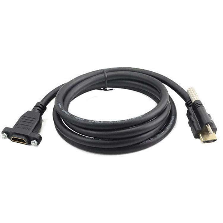 HDMI to HDMI Fixed Panel HD Extension Cable, Length: 1.5m(Black)