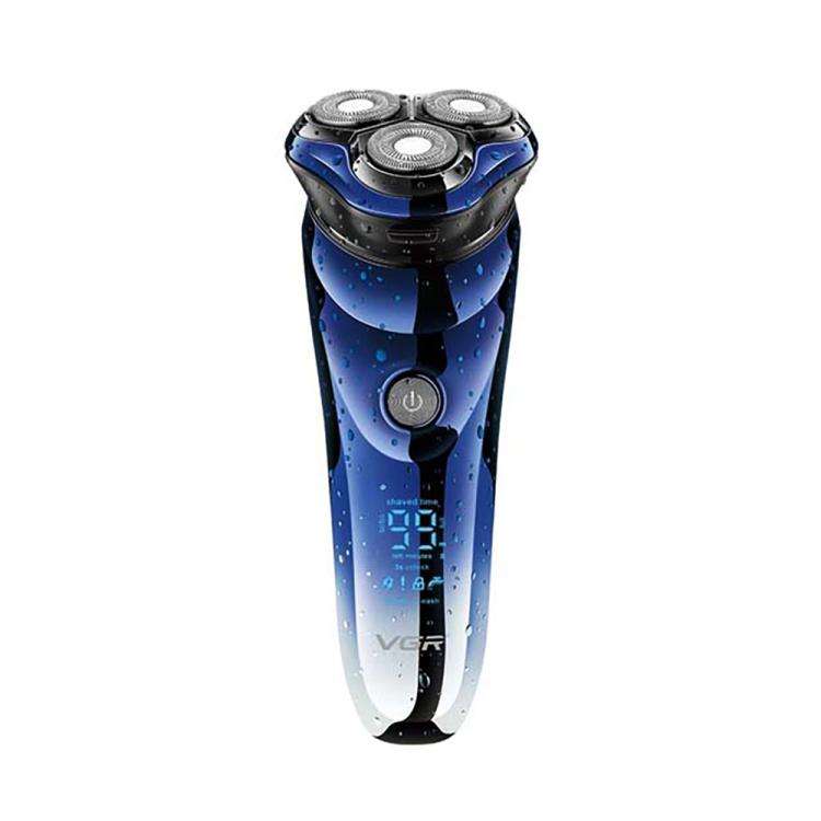 VGR V-305 Rotating Three-blade IPX7 Men Electric Shaver(Blue)