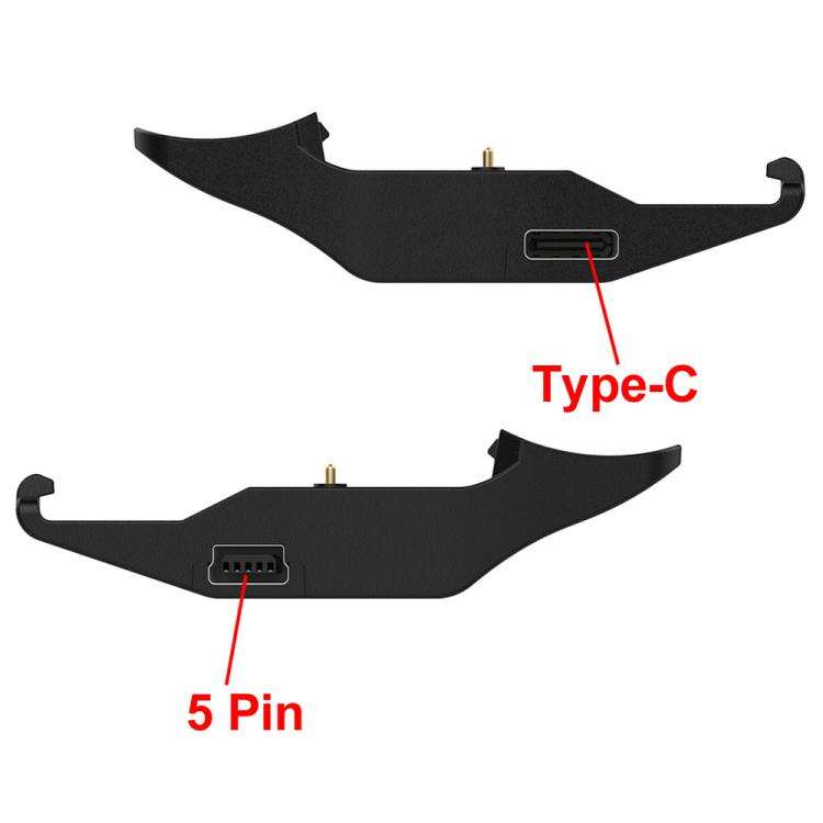 For Garmin T5 / T15 / TT10 Dog Collar Portable Dual Port Dog Tracker Charger(Black)