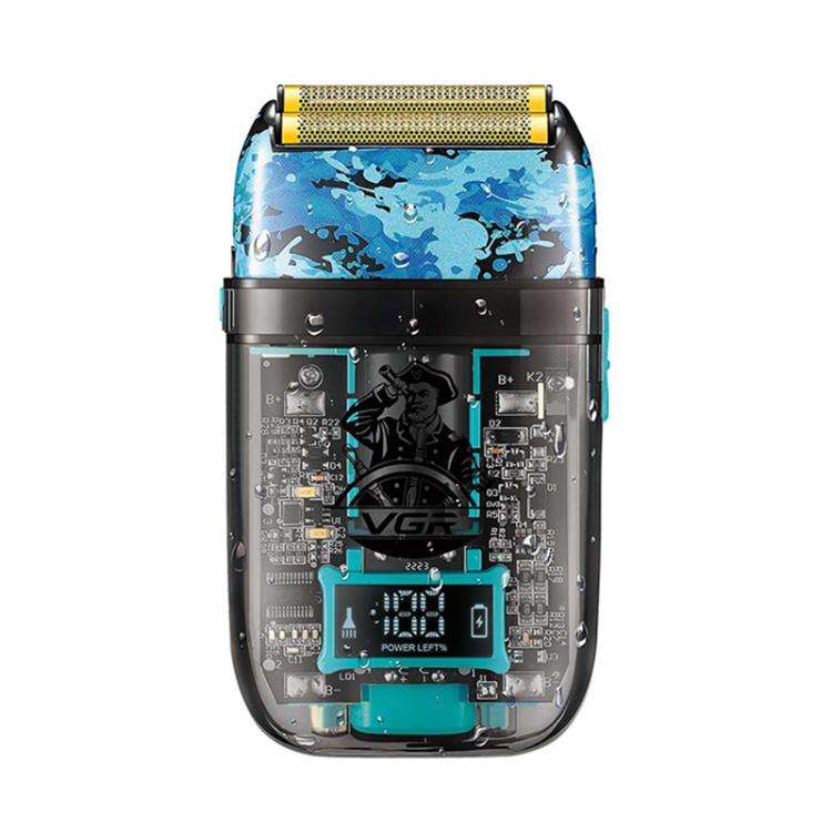 VGR V-352 Double Cutter Head Portable Electric Foil Shaver(Transparent Black)