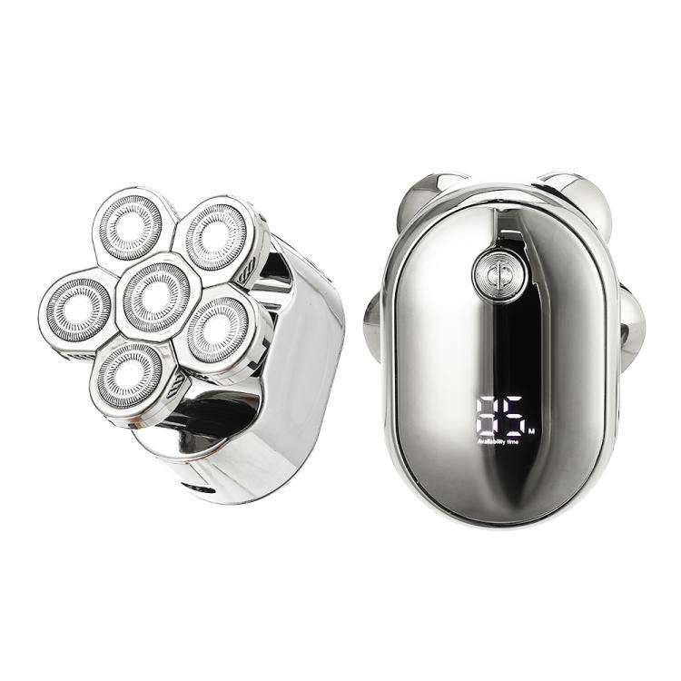 VGR V-395 Six Cuttter Heads IPX6 Electric Shaver(Silver)