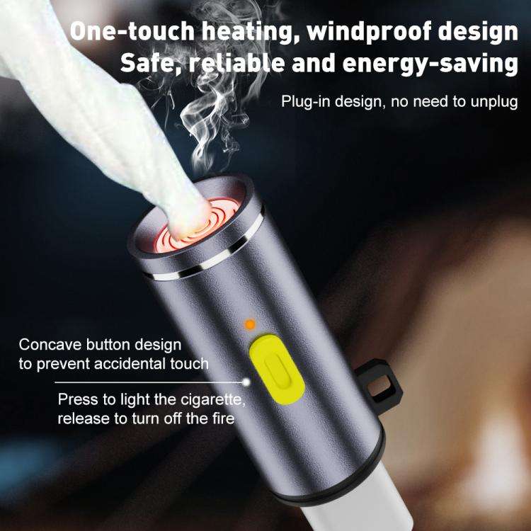 USB-C / Type-C Cigarette Lighter Portable Adapter(Silver)