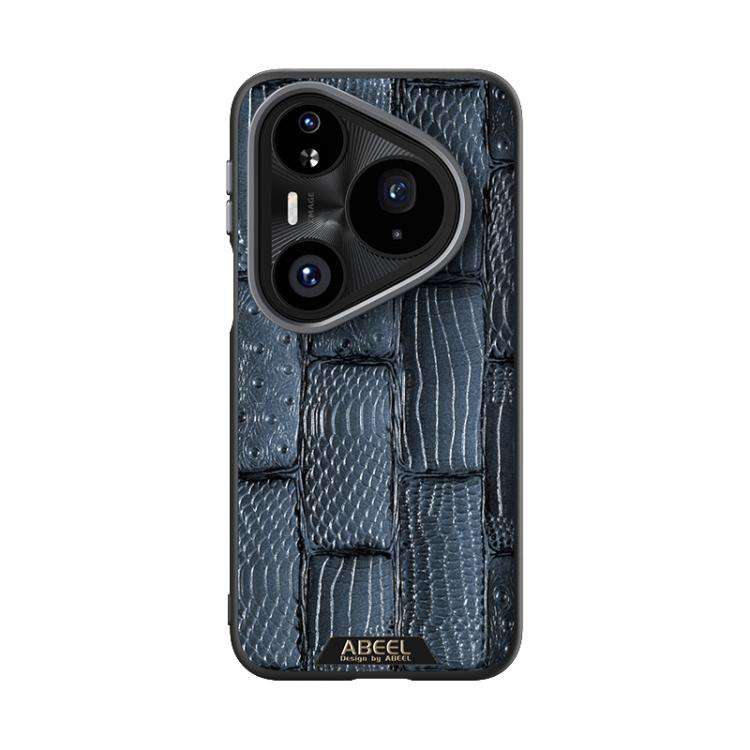 For Huawei Pura 80 Pro 5G / 80 Pro+ 5G ABEEL Beast Pattern 6D Micro-Embossed MagSafe Genuine Leat...