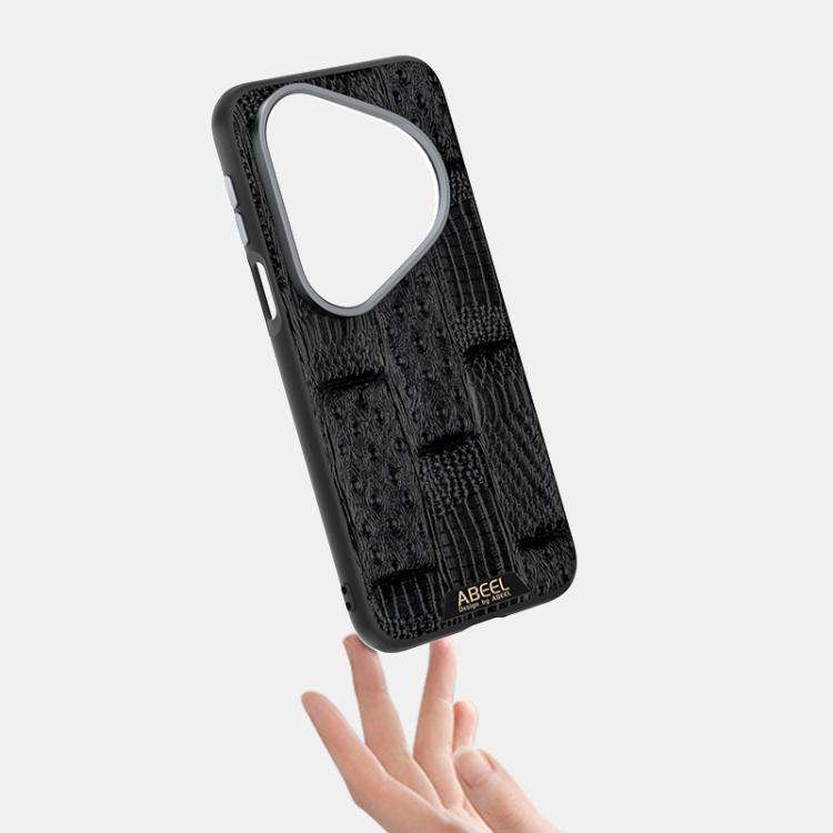 For Huawei Pura 80 Pro 5G / 80 Pro+ 5G ABEEL Beast Pattern 6D Micro-Embossed MagSafe Genuine Leat...