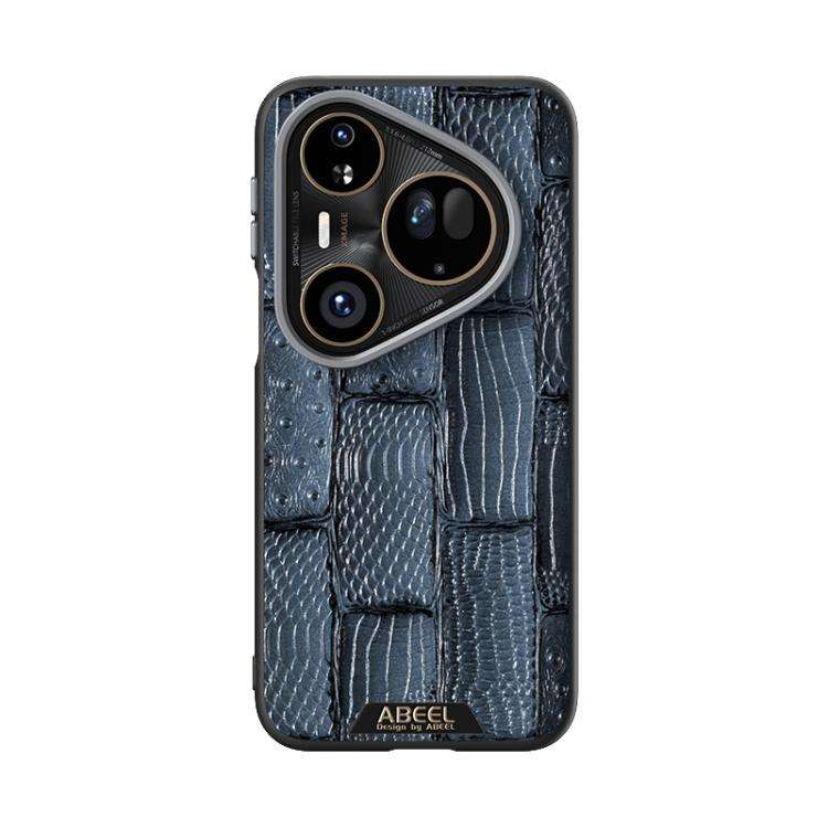 For Huawei Pura 80 Ultra 5G ABEEL Beast Pattern 6D Micro-Embossed MagSafe Genuine Leather Phone C...