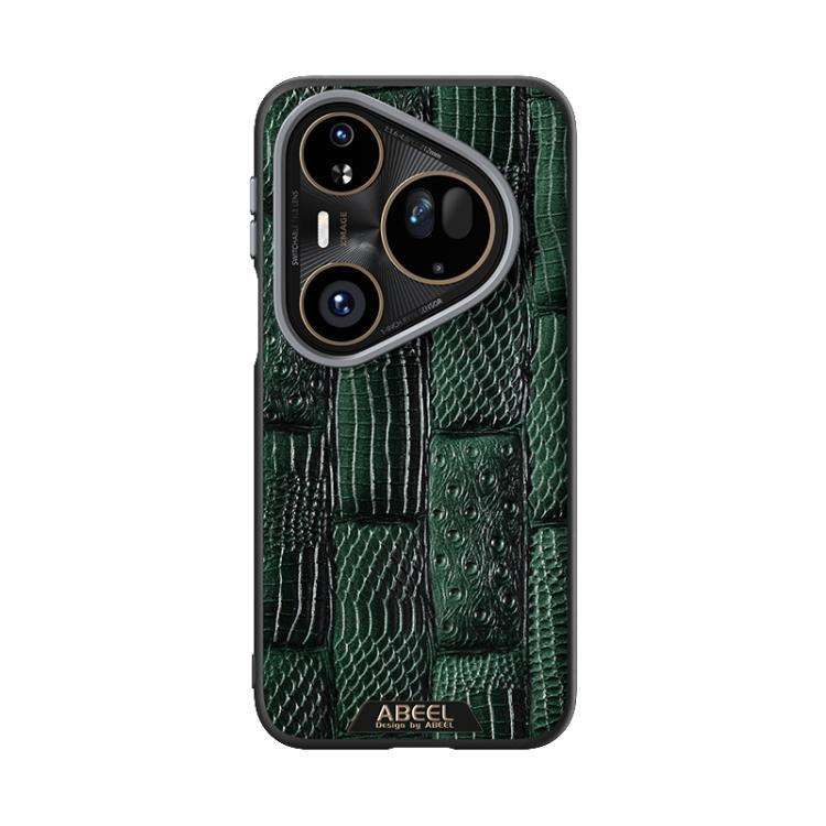 For Huawei Pura 80 Ultra 5G ABEEL Beast Pattern 6D Micro-Embossed MagSafe Genuine Leather Phone C...