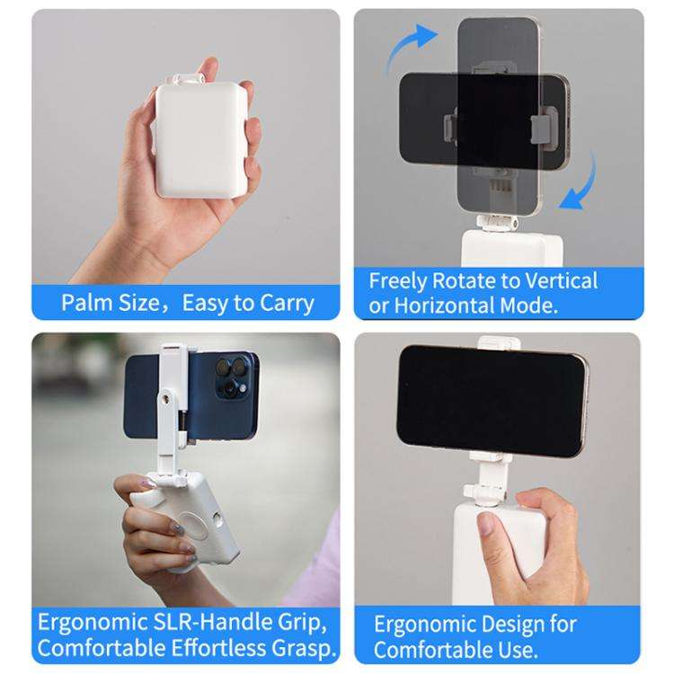E6 Bluetooth Phone Filming Assist Selfie Monopod(White)